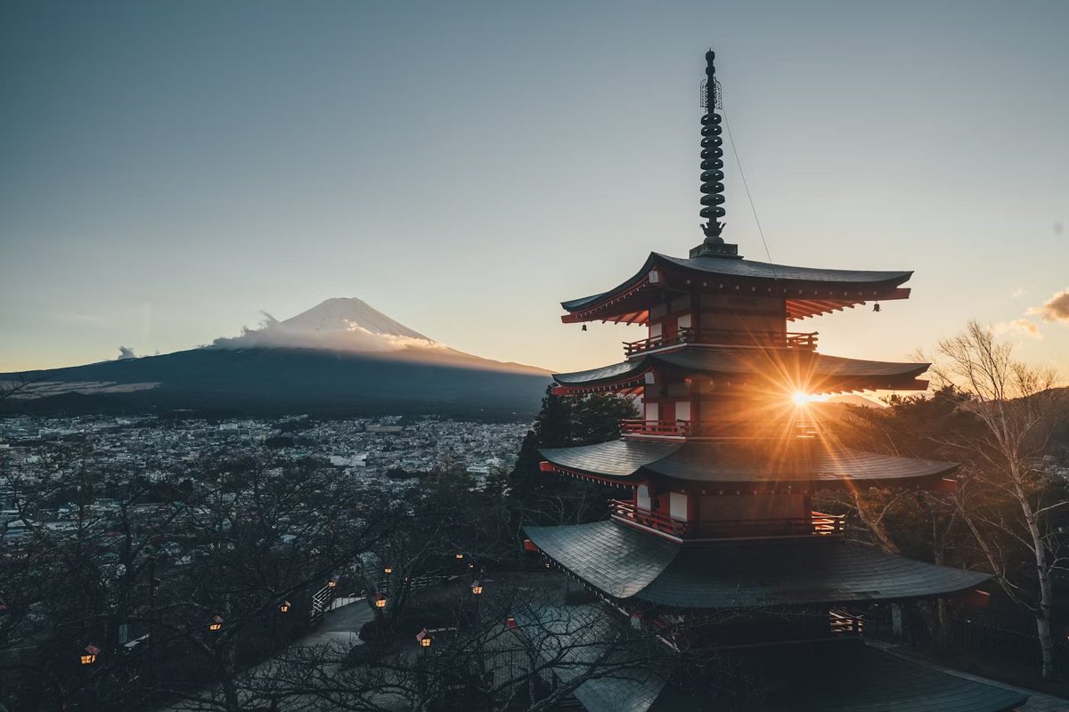 Gunung Fuji dan Pagoda Chureito, Jepun
